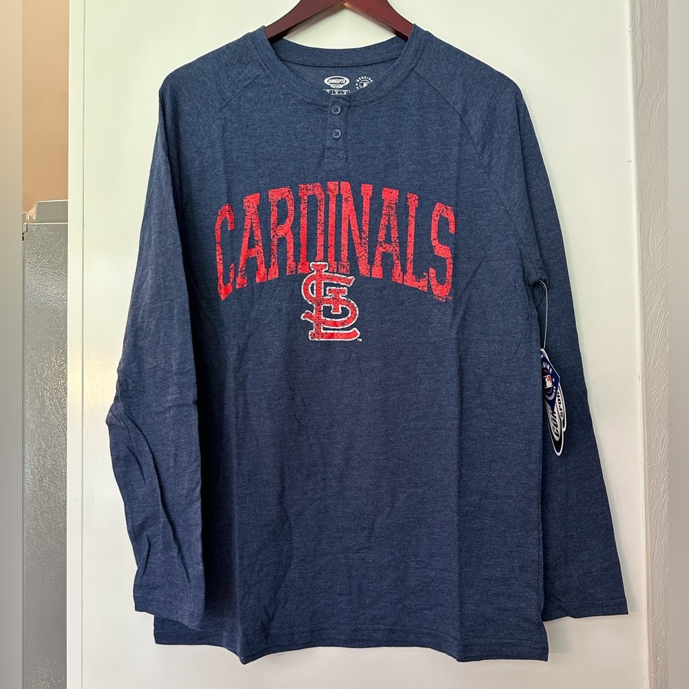 St. Louis Cardinals Long Sleeve T-shirt with Buttons
